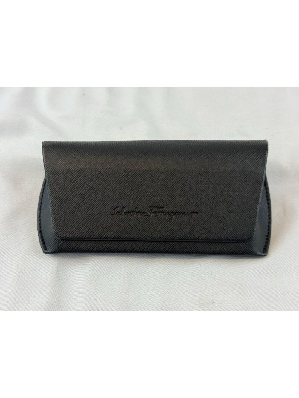SALVATORE FERRAGAMO CROSSHATCH Eyeglasses SUNGLASSES Magnetic Close CASE